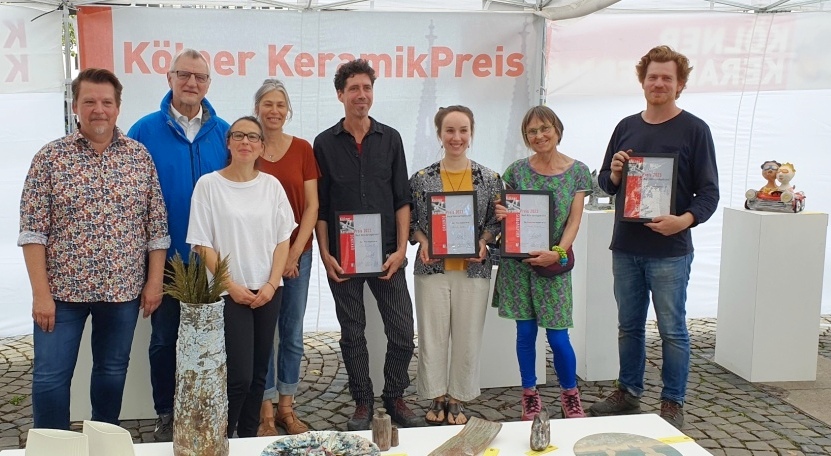 Kölner KeramikPreis Jury Preisträger Bezirksbürgermeister Köln Innen Hupke b