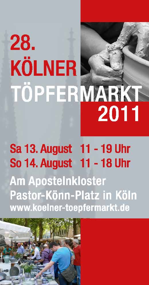 Flyer - 28. Kölner Töpfermarkt 2011